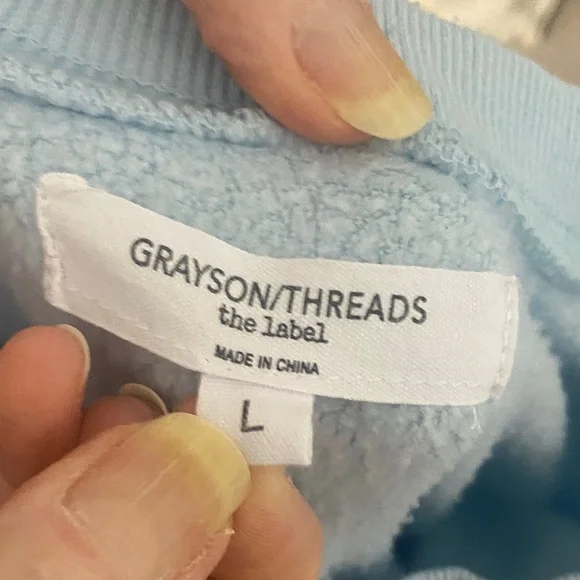 Grayson Threads Light Blue California Sweatshirt - Picture 4 of 4